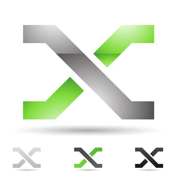 Abstracte pictogram voor letter x — Stockfoto