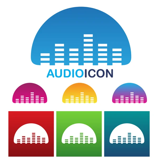 Audio equalizer icon — Stock Photo, Image