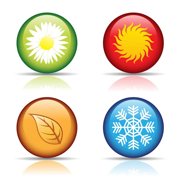Ícones do Four Seasons — Fotografia de Stock