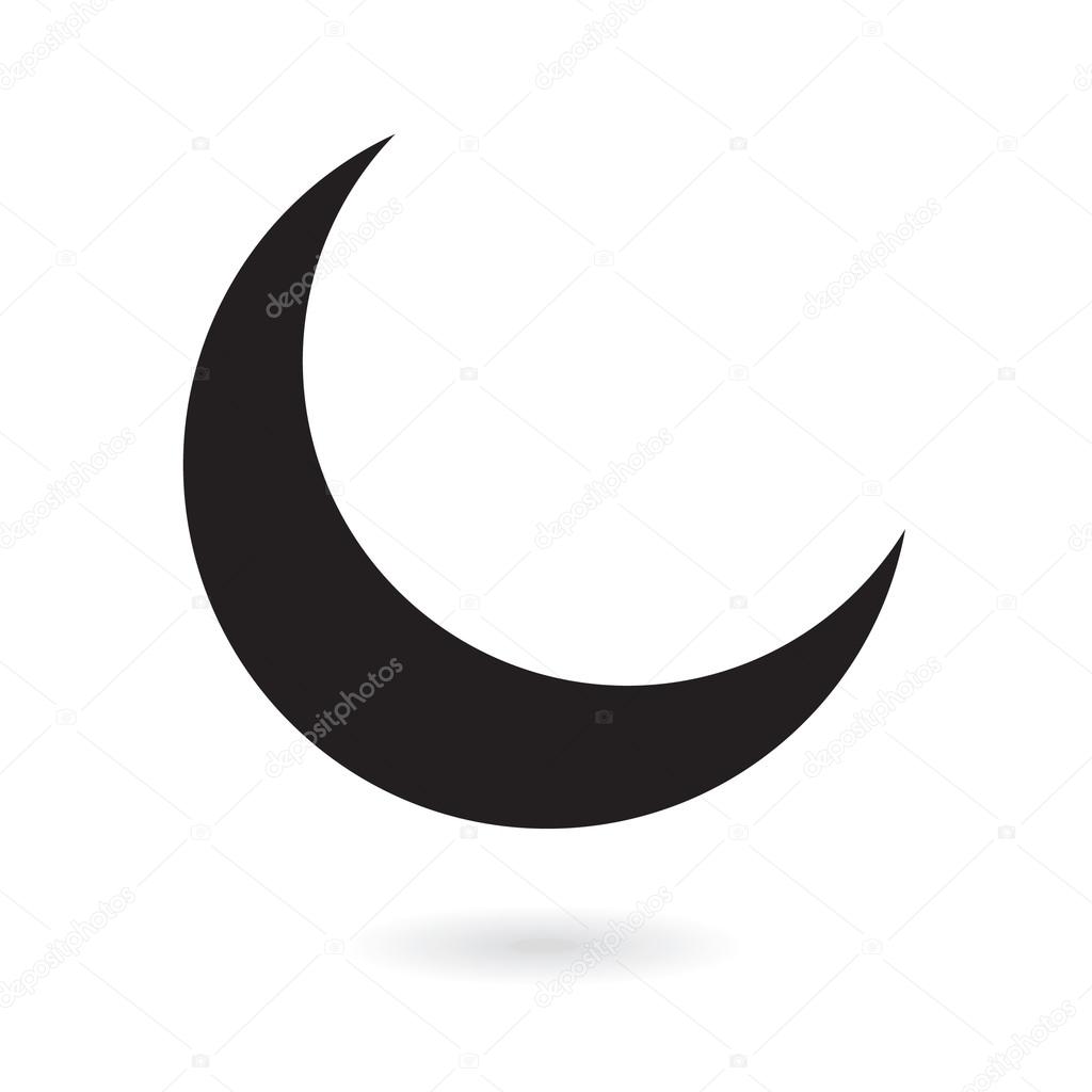 Black moon icon