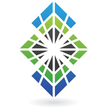 Soyut cog logo simge