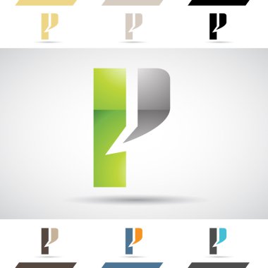 Logo şekiller ve simgelerin harf P