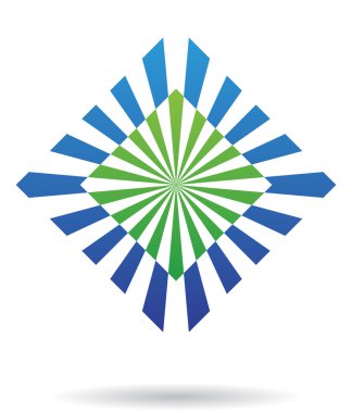 Soyut çizgi logo simge