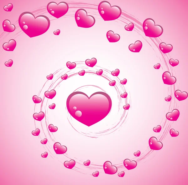 Valentines Swirl sfondo — Foto Stock