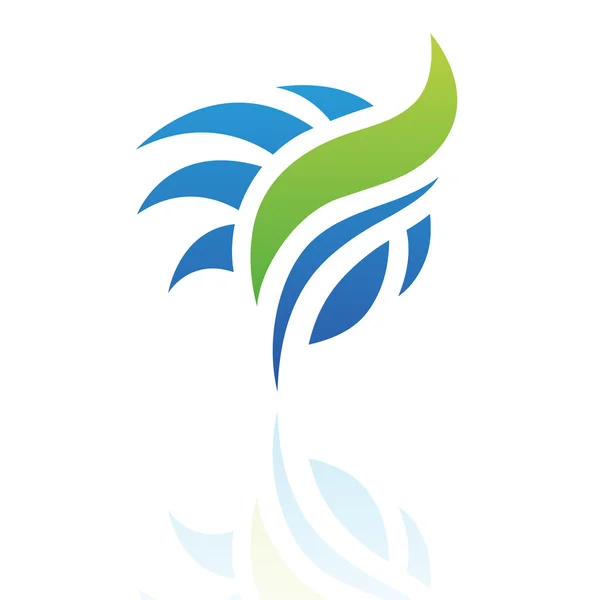 Ícone do logotipo do elemento natureza — Fotografia de Stock