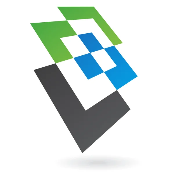 Ikona logo streszczenie perspektywy — Zdjęcie stockowe