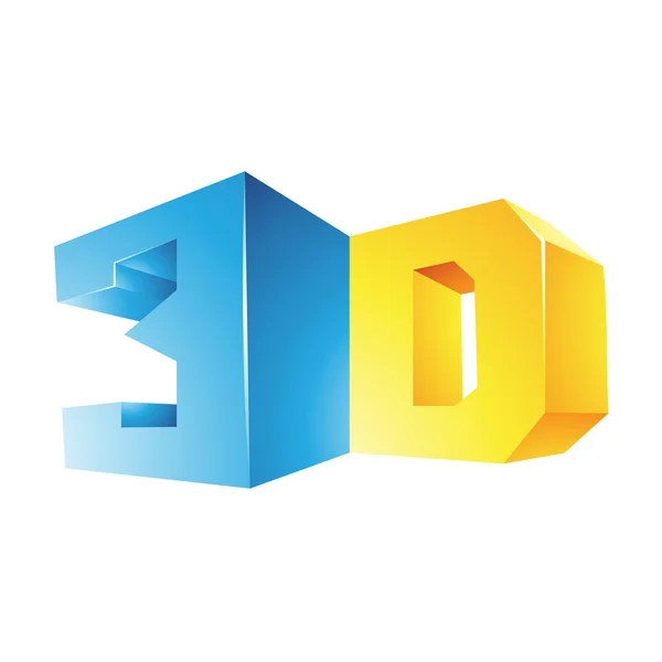 3d 显示技术符号 — 图库照片