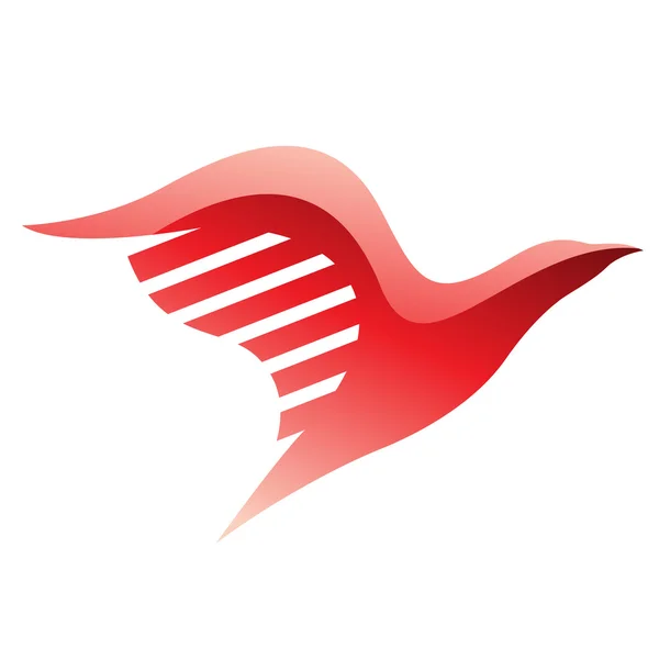 Rotes Vogel-Symbol — Stockfoto
