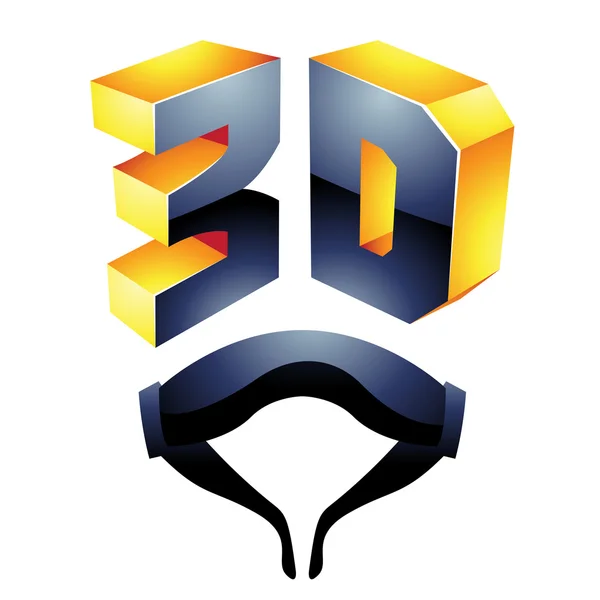 3D-weergave technologie symbool — Stockfoto