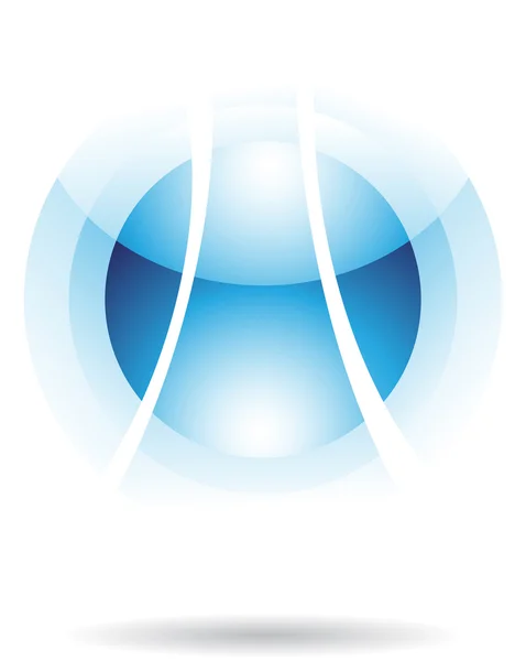 Transparent sfär logo ikon — Stockfoto
