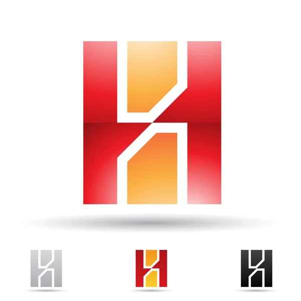 Icono abstracto para la letra H — Foto de Stock