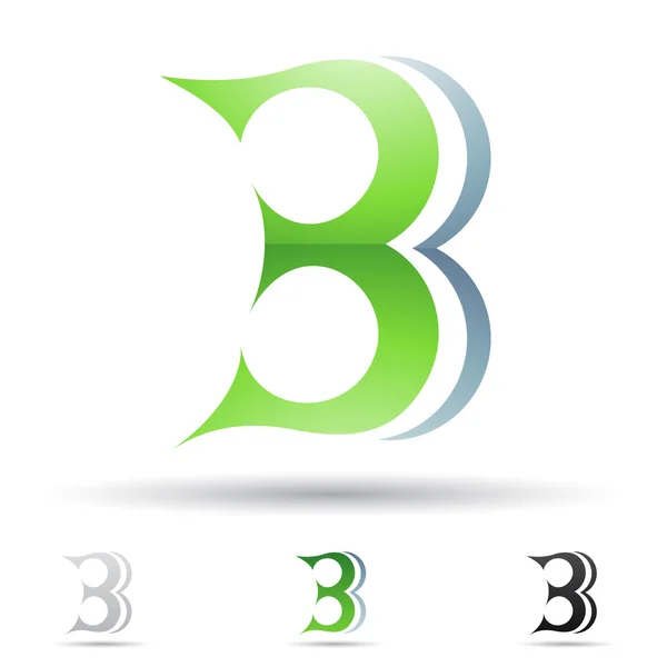 Abstract icon for letter B — Stock Photo, Image