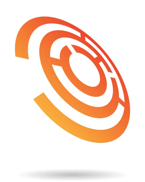 Abstrakta labyrint logo ikon — Stockfoto