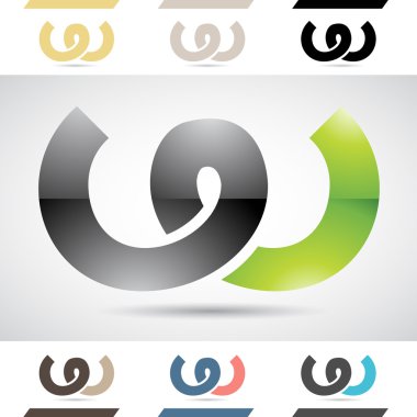 Logo şekiller ve simgelerin harf W