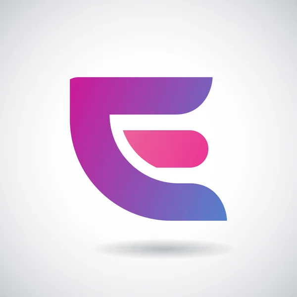 Логотип и икона буквы Е, иллюстрация — стоковое фото