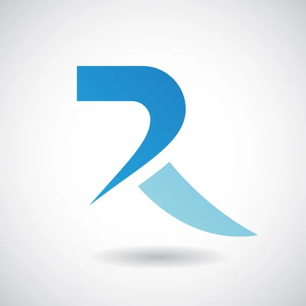 Forme du logo et icône de la lettre R, Illustration — Photo