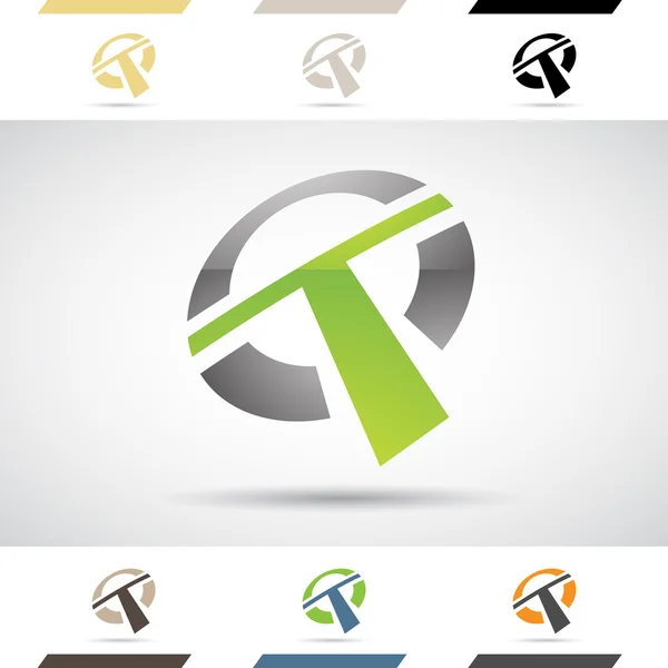 Logo Shapes and Icons of Letter T — Stock Photo, Image