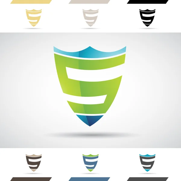 Logo Shapes en pictogrammen van brief S — Stockfoto