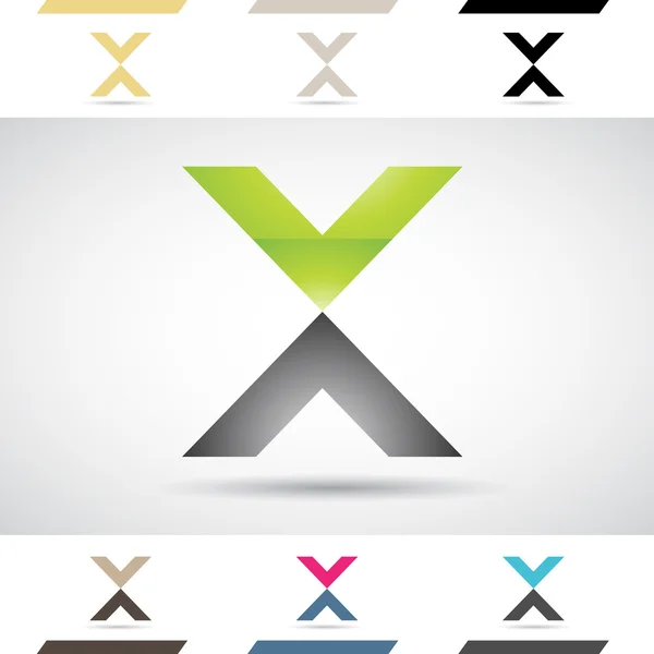 Logo Shapes en pictogrammen voor Letter X — Stockfoto