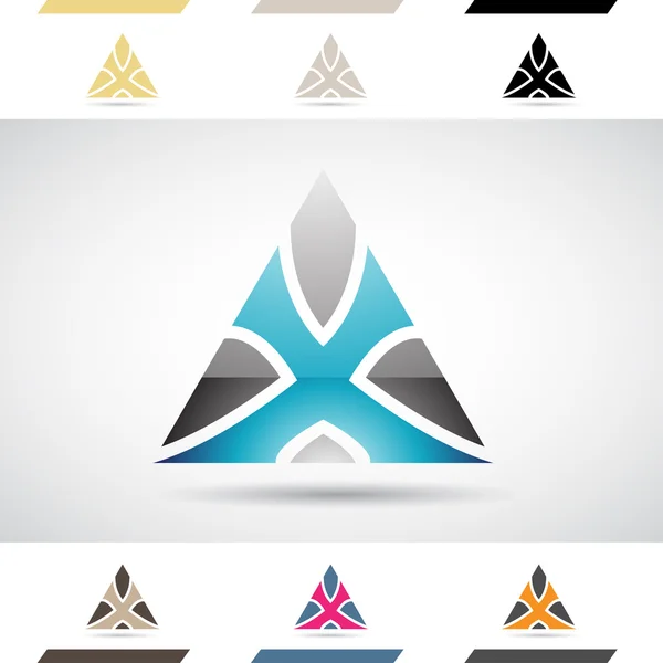 Logoformen und Buchstabensymbole x — Stockfoto