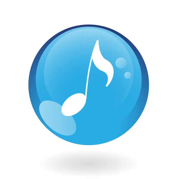 Blue Musical note — Stock Photo, Image