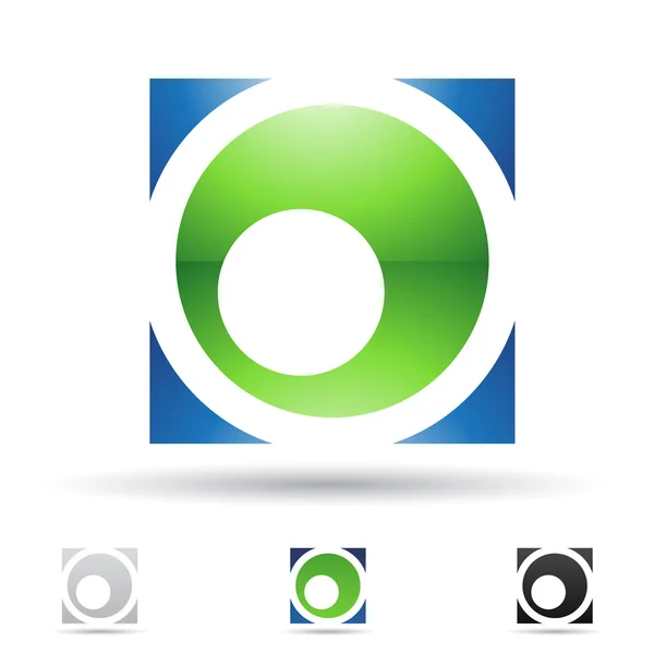 Abstract icon for letter O — Stock Photo, Image