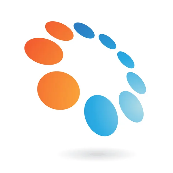 Distorted shape logo icon — Stock Photo, Image