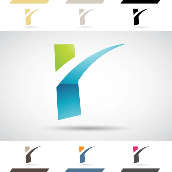 Logoformen und Buchstabensymbole r — Stockfoto