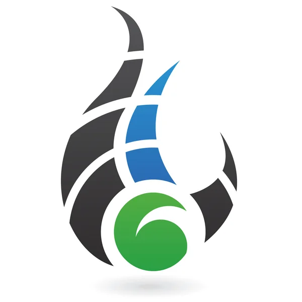 Ikona logo dynamiczne Abstrakcja — Zdjęcie stockowe