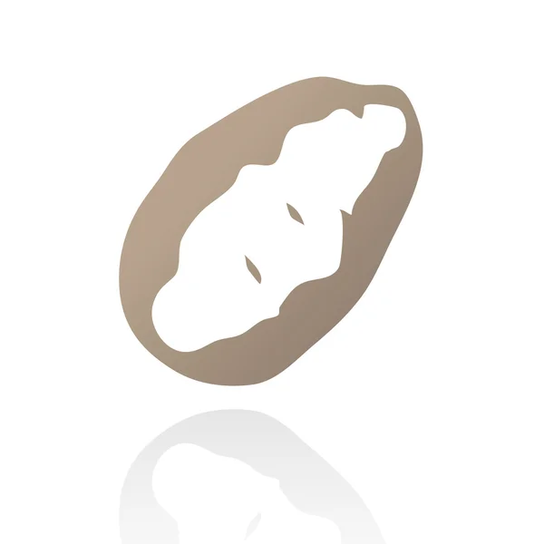 Line art potato — Stock Photo, Image