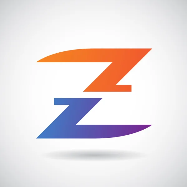 Logo vorm en pictogram van Letter Z, vectorillustratie — Stockfoto