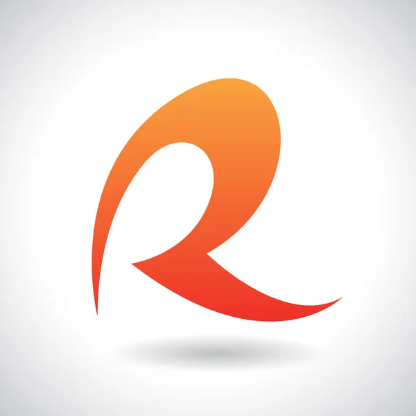 Logo Shape and Icon of Letter R, Illustration — Stock Photo, Image