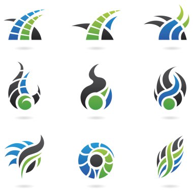 soyut dinamik simgeler