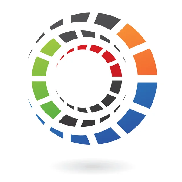 Абстрактна піктограма логотипу конуса — стокове фото