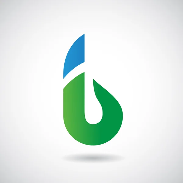 Logotyp form och ikonen för bokstaven B, Illustration — Stockfoto