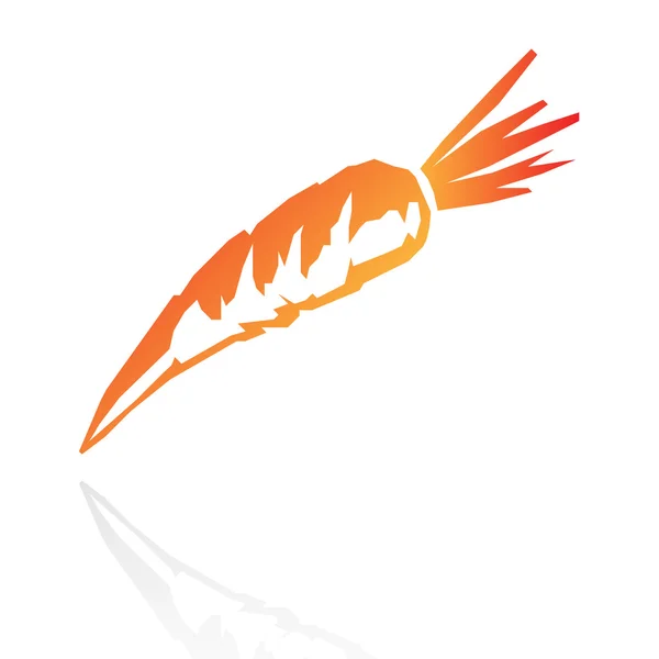 Orange carrot icon — Stock Photo, Image