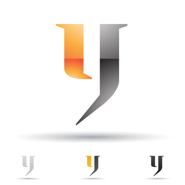 Abstract icon for letter Y — Stock Photo, Image