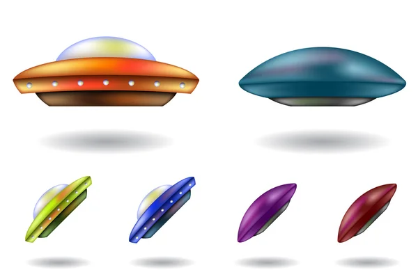 Flying saucer illustrations — Stock Photo, Image