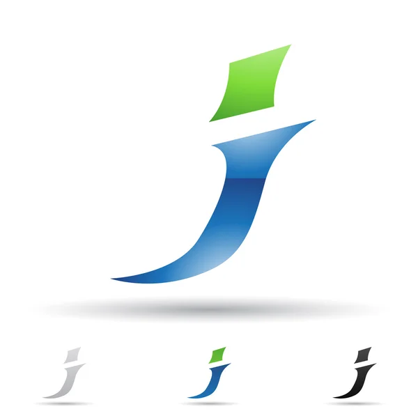Abstract icon for letter J — Stock Photo, Image