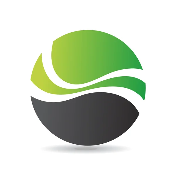 Icono verde logo redondo — Foto de Stock