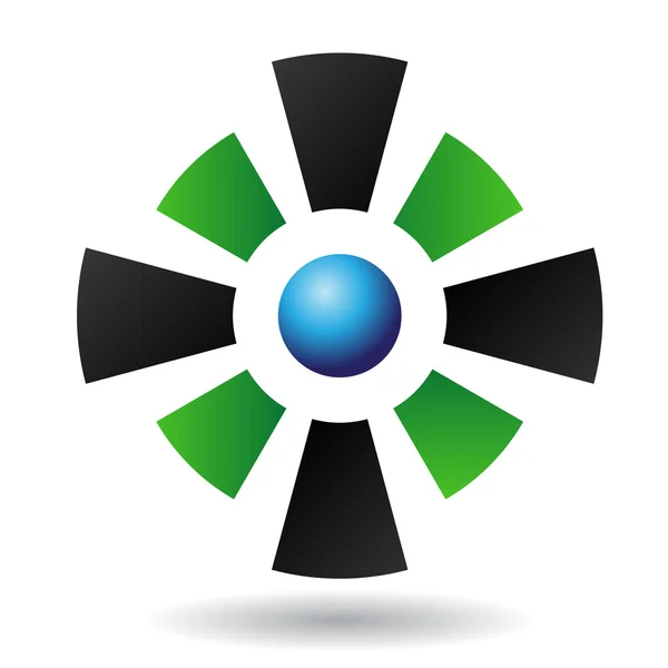 Ícone abstrato do logotipo do labirinto — Fotografia de Stock