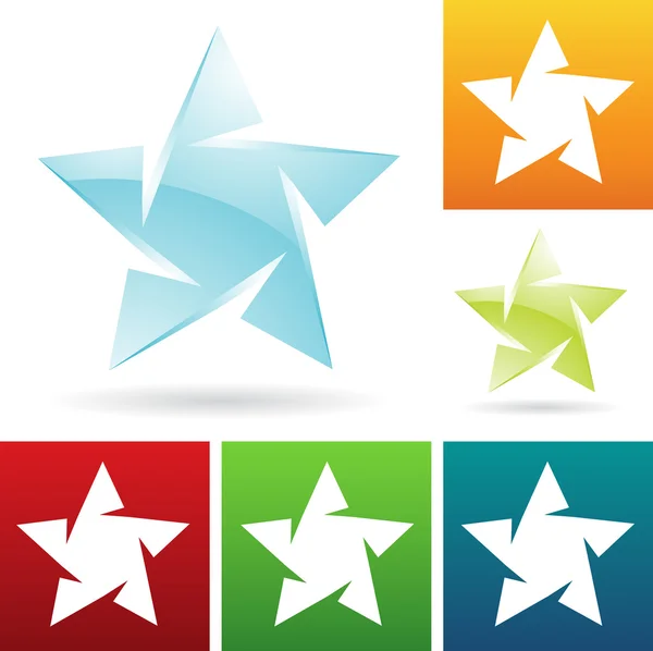 Ice star icons — Stock Photo, Image