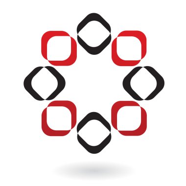 Renkli soyut simgesi