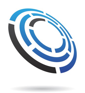 Soyut labirent logo simge