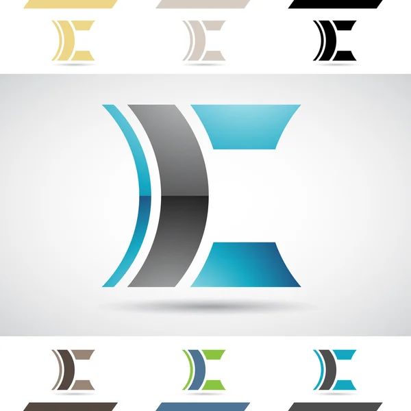 Logo Shapes and Icons of Letter C — Stock Photo, Image