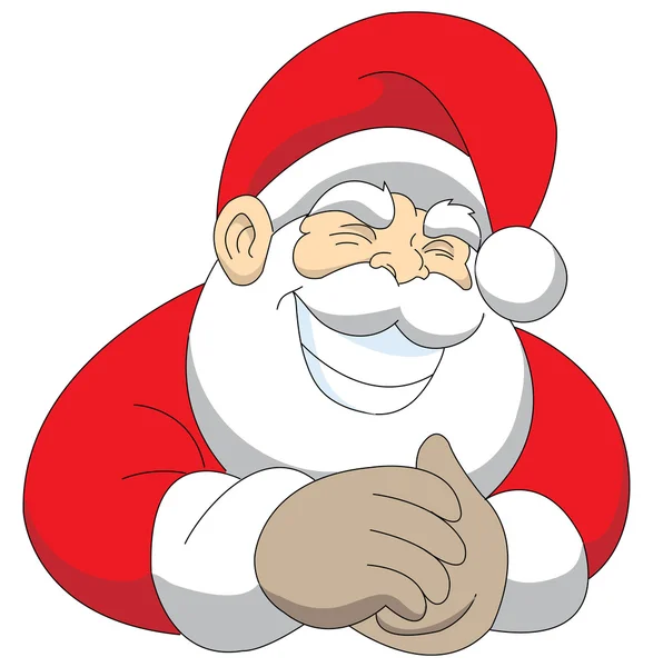 Grinande santa illustration — Stockfoto