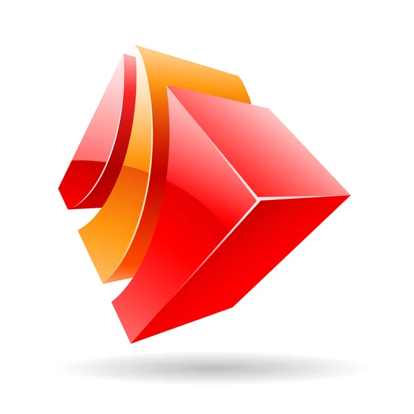 3d colorido icono del logotipo cúbico —  Fotos de Stock