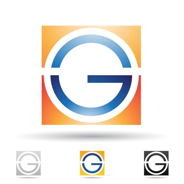 Abstract icon for letter G — Stock Photo, Image