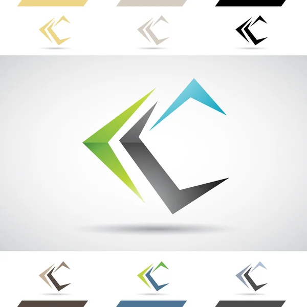 Logoformen und Buchstabensymbole c — Stockfoto