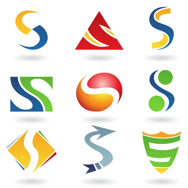 Abstract icons of letter S — Stock Photo, Image